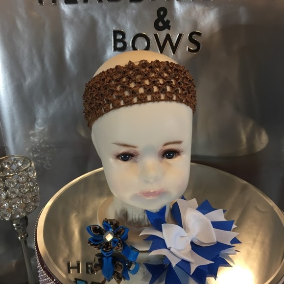 Infants and girls interchangeable headbands & bows - Picture 4 of 8